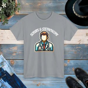 Deluxe Tee - Doctor Scrubs Ultra Comfort Unisex Cotton - Dipaliz - T-shirts