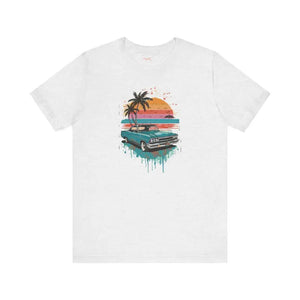 T-shirt - Paradise Unisex Jersey Tee - Beach Vibes Cotton Shirt - Dipaliz Ash / s