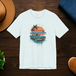Paradise Unisex Jersey Tshirt Sea Vibes Vacation Style Dipaliz - Heather Ice Blue / s - T-shirts