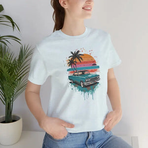T-shirt - Paradise Unisex Jersey Tee - Beach Vibes Cotton Shirt - Dipaliz