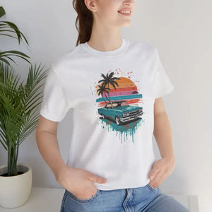 T-shirt - Paradise Unisex Jersey Tee - Beach Vibes Cotton Shirt - Dipaliz