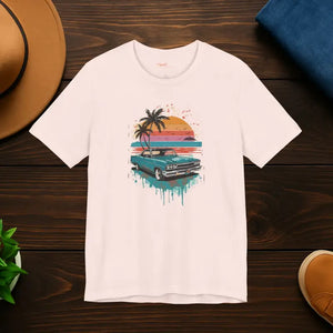 T-shirt - Paradise Unisex Jersey Tee - Beach Vibes Cotton Shirt - Dipaliz