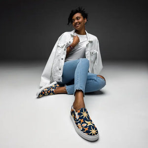 Marine Life Canvas Shoes - Women’s Slip on Comfort - Dipaliz - Sneakers