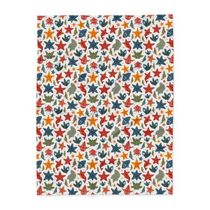 Vibrant Sea Creatures Arctic Fleece Blanket - Cozy Underwater Adventure - Dipaliz - Blankets