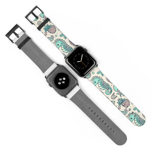 Sea Creatures Watch Band - Faux Leather Style - Dipaliz - Bands