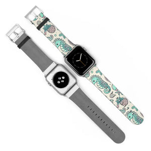 Sea Creatures Faux Leather Watch Band - Bold Statement Style - Dipaliz - Bands