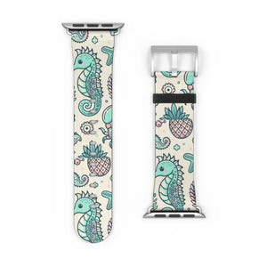 Sea Creatures Faux Leather Watch Band - Bold Statement Style - Dipaliz - Bands