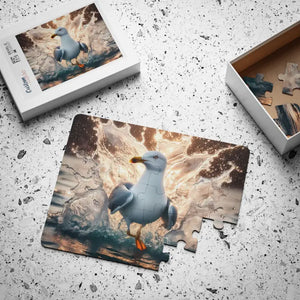 Sea Gull Bird Splashing Puzzle 30 Piece Ocean Fun - Dipaliz - Pcs (horizontal) - Jigsaw Puzzles