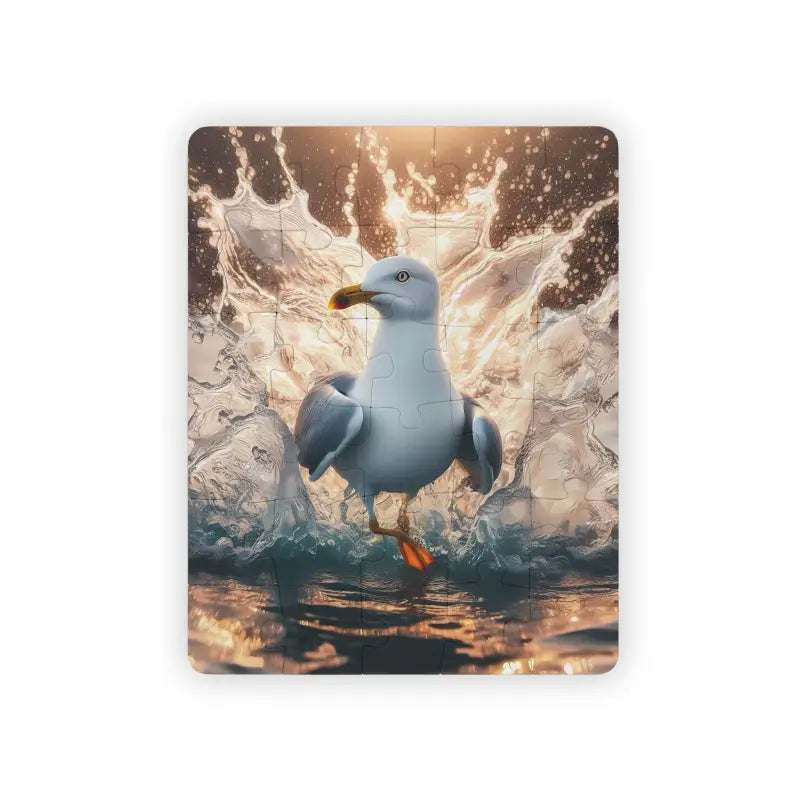 Sea Gull Bird Splashing Puzzle - Dive Into Ocean Fun! - 30 Pcs (vertical)