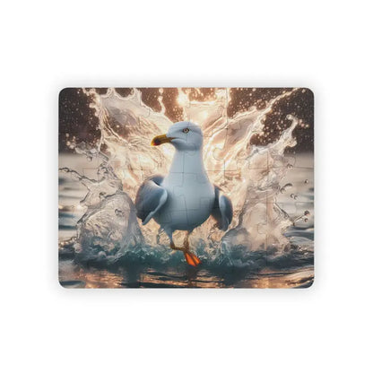 Sea Gull Bird Splashing Puzzle - Dive Into Ocean Fun!