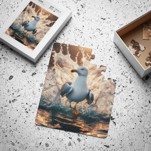 Vibrant Bird Splashing Puzzle - 30 Piece Sea Gull - Dipaliz - Jigsaw Puzzles