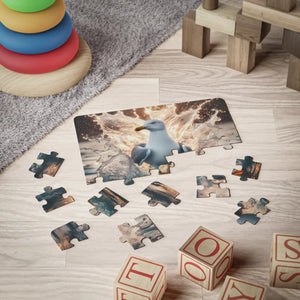 Vibrant Bird Splashing Puzzle - 30 Piece Sea Gull - Dipaliz - Jigsaw Puzzles
