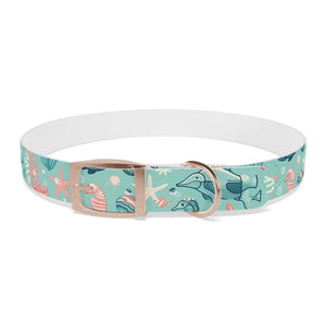 Waterproof Sea Life Dog Collar - Aqua Coral Tpu - Dipaliz - Standard Collars