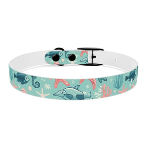 Waterproof Sea Life Dog Collar - Aqua Coral Tpu - Dipaliz - Standard Collars