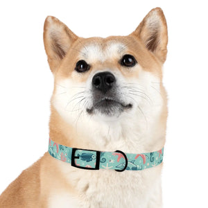 Waterproof Sea Life Dog Collar - Aqua Coral Tpu - Dipaliz - Standard Collars