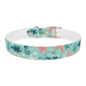 Waterproof Sea Life Dog Collar - Aqua Coral Tpu - Dipaliz - Standard Collars