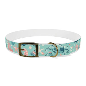 Waterproof Sea Life Dog Collar - Aqua Coral Tpu - Dipaliz - Standard Collars