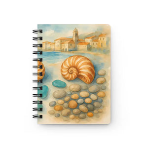Seaside Spiral Bound Journal with Sturdy Cardstock Cover - Dipaliz - one Size - Journals