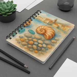 Seaside Spiral Bound Journal with Sturdy Cardstock Cover - Dipaliz - one Size - Journals