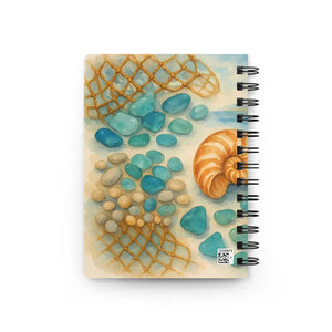Seaside Spiral Bound Journal with Sturdy Cardstock Cover - Dipaliz - one Size - Journals