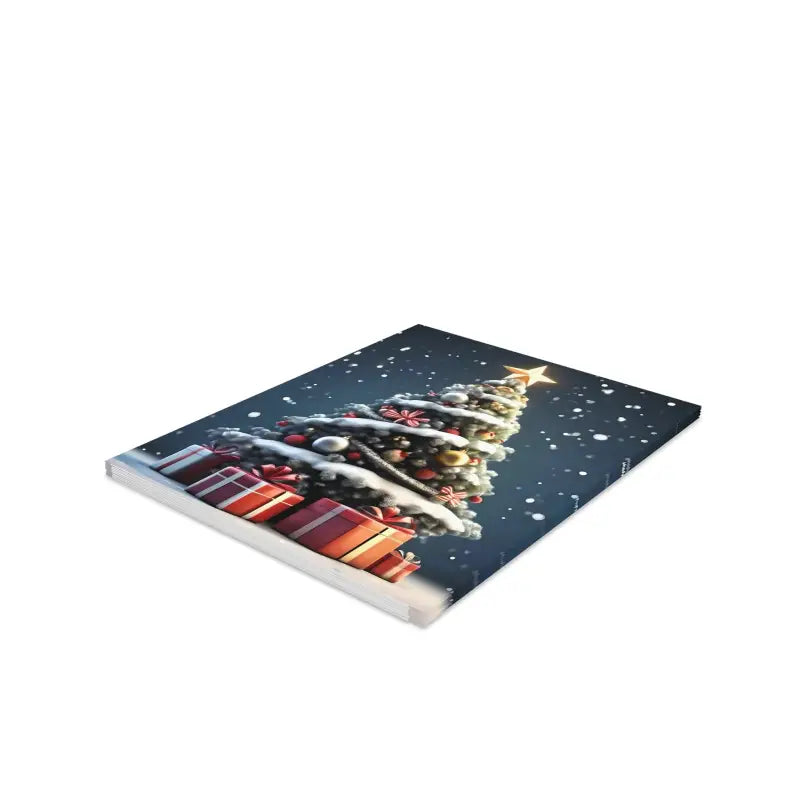 Spread Holiday Joy with Sparkling Christmas Tree Greeting Cards - Paper Products