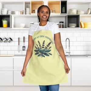 Vibrant Sage-perfect Chef Apron - Tie-back Closure - Dipaliz - Aprons