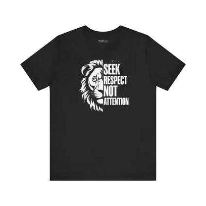 Unleash your Bold Style: Seek Respect Lion Tee - T-shirt