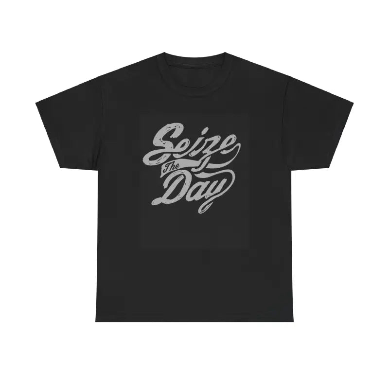 Seize the Day with Deluxe Unisex Cotton Tee - T-shirt