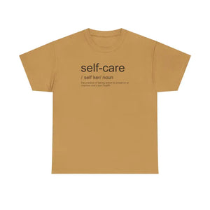 Self Care Definition Unisex Tee Modern Fit - Dipaliz - Old Gold / s - T-shirts