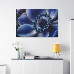 Blue Anemone Canvas – Semi Glossy Finish - Dipaliz - Posters Prints & Visual Artwork