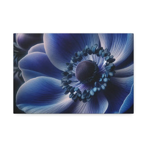 Blue Anemone Canvas – Semi Glossy Finish - Dipaliz - Posters Prints & Visual Artwork