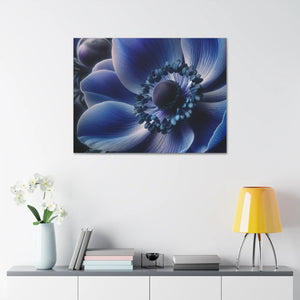 Blue Anemone Canvas – Semi Glossy Finish - Dipaliz - Posters Prints & Visual Artwork
