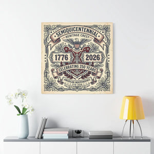 Heritage Crest Canvas – 250 Years Americana - Dipaliz - Prints
