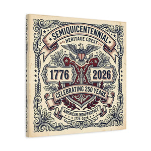 Heritage Crest Canvas – 250 Years Americana - Dipaliz - Prints