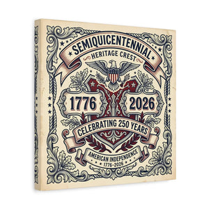 Heritage Crest Canvas – 250 Years Americana - Dipaliz - Prints