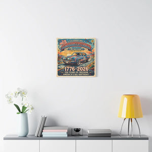 Semiquincentennial Retro Ride Canvas – Patriotic - Dipaliz - Prints