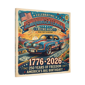 Semiquincentennial Retro Ride Canvas – Patriotic - Dipaliz - Prints