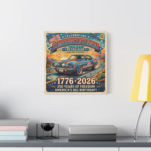 Semiquincentennial Retro Ride Canvas – Patriotic - Dipaliz - Prints