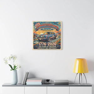 Semiquincentennial Retro Ride Canvas – Patriotic - Dipaliz - Prints