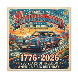 Semiquincentennial Retro Ride Canvas – Patriotic - Dipaliz - Prints