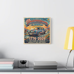 Semiquincentennial Retro Ride Canvas – Patriotic - Dipaliz - Prints