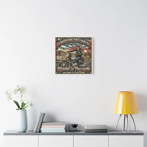 Freedom Motorcycle Canvas – Americana Art - Dipaliz - Prints