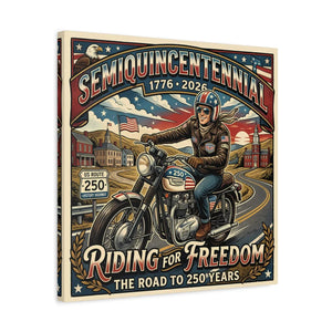Freedom Motorcycle Canvas – Americana Art - Dipaliz - Prints