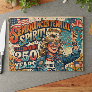Usa Glass Cutting Board – 250 Years Patriotic - Dipaliz - Cutting Boards
