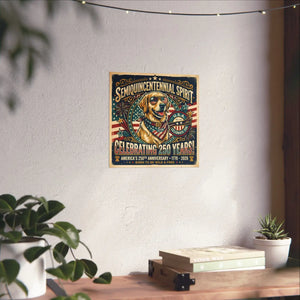 Semiquincentennial Spirit Poster – Patriotic Golden Retriever - Dipaliz - Posters