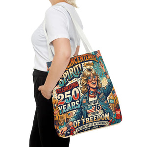 Semiquincentennial Spirit Tote Bag - Celebrating 250 Years of Freedom (1776–2026) - Bags
