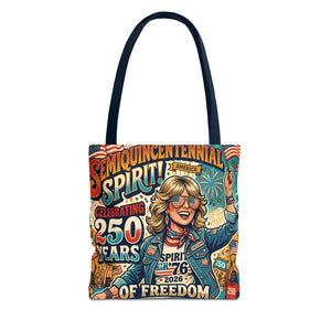 Semiquincentennial Spirit Tote Bag - Celebrating 250 Years of Freedom (1776–2026) - Bags