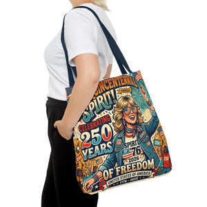 Semiquincentennial Spirit Tote Bag - Celebrating 250 Years of Freedom (1776–2026) - Bags