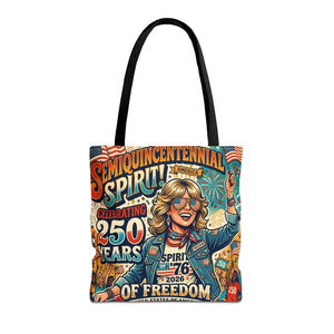 Semiquincentennial Spirit Tote Bag - Celebrating 250 Years of Freedom (1776–2026) - Bags