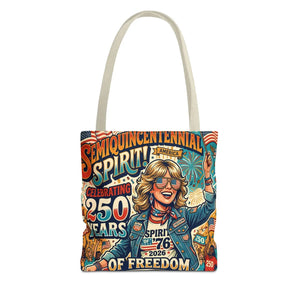 Semiquincentennial Spirit Tote Bag - Celebrating 250 Years of Freedom (1776–2026) - Bags